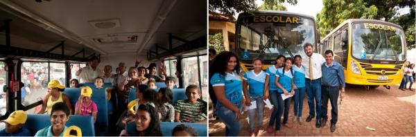 Entrega de ônibus escolar em Marcos Parente / Entrega de ônibus escolar - município de Landri Sales(Imagem:Regis Falcão)