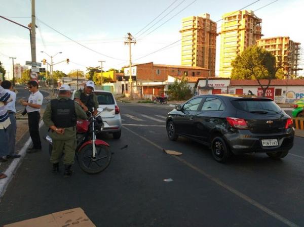 Acidente ocorreu na Av. Marechal Castelo Branco, em Teresina.(Imagem:Fernando Brito/G1)