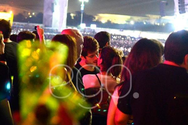 Bruna Marquezine e Maurício Destri se beijam no Rock in Rio.(Imagem:Cidadeverde)