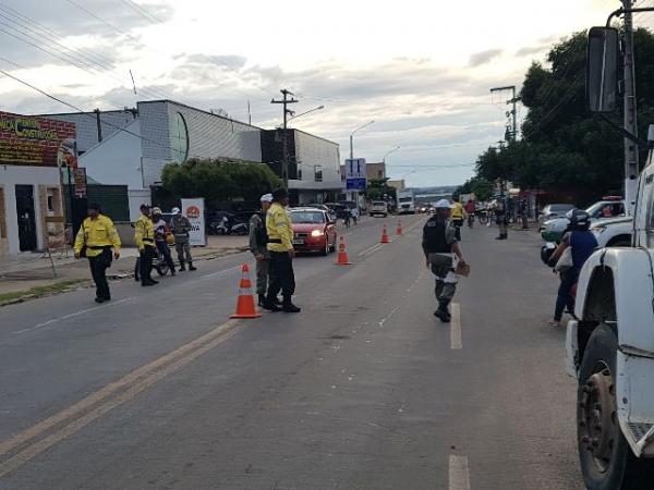 Operação Integrada intensifica fiscalização e o controle do trânsito em Floriano.(Imagem:3° BPM)