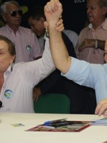 Candidato à Presidência Pastor Everaldo, participou da convenção em Teresina.(Imagem:Catarina Costa/G1)