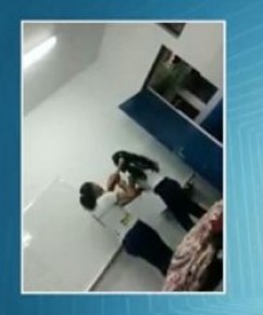 Professor presencia agressões, mas deixa a sala sem fazer nada.(Imagem:G1 PI)