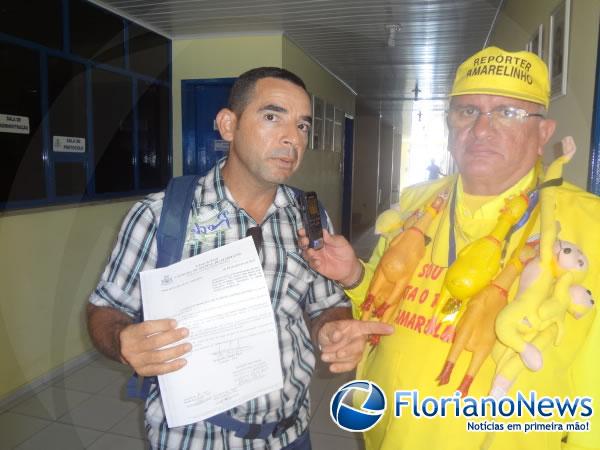 Marcos, morador de Rua Projetada(Imagem:FlorianoNews )