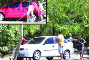 Crianças são flagradas trabalhando no Rio Parnaíba.(Imagem: Daniel Maciel)