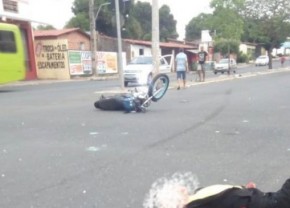 Motociclista fica ferido após ser colhido por carro em Teresina.(Imagem:Divulgação)