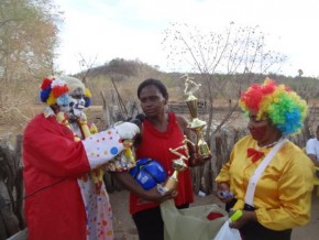 Palhaço Carrapeta prestigiou Festa das Crianças.(Imagem:FlorianoNews)