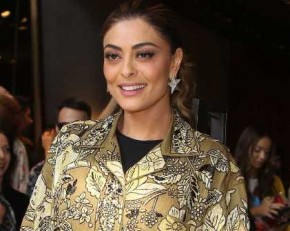 Juliana Paes é ovacionada em camarote do 