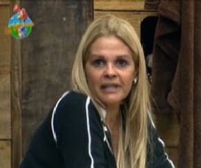   Monique analisa a postura de Gui Pádua no jogo.(Imagem:Reprodução/ Rede Record)