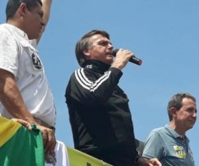 Bolsonaro diz que se eleito família será respeitada.(Imagem:Iriá Rodrigues/G1 AC)