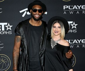 Rasual Butler e sua esposa, a cantora Leah LaBelle.(Imagem:Divulgação)