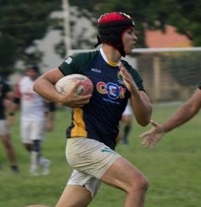 Fagner Amaral em ação com a camisa do Piauí Rugby.(Imagem:Neyla do Rêgo Monteiro)