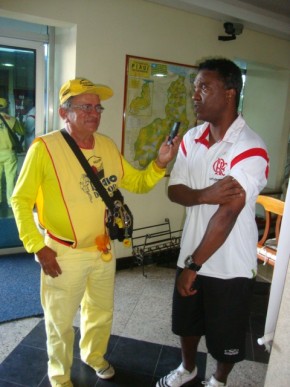 Entrevista a atleta do Flamengo Master do Rio de Janeiro que esteve em Floriano, na Sexta-feira para partida contra a Seleção Master de Floriano(Imagem:Redação)