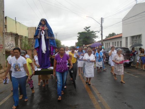 Fiéis revivem o encontro de Nossa Senhora com Jesus Cristo em Floriano.(Imagem:FlorianoNews)