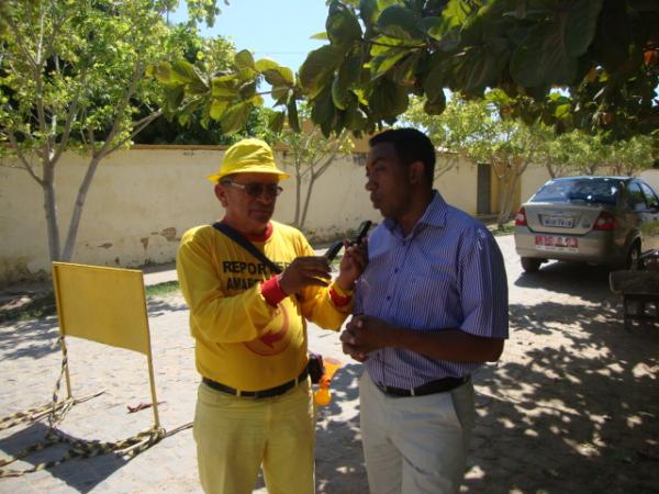 Entrevistando o Prefeito(Imagem:redação)