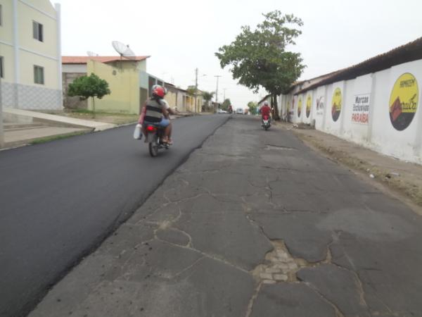 Retomada obras de pavimentação asfáltica em Floriano.(Imagem:FlorianoNews)