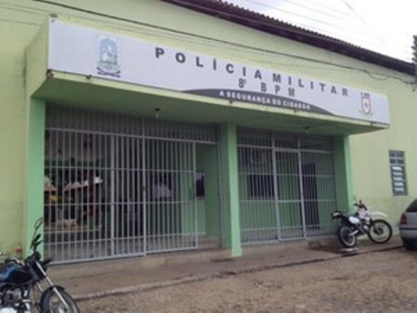 Policiais do 8º Batalhão da Polícia Militar atendeu a ocorrência (Imagem:Gil Oliveira/G1)