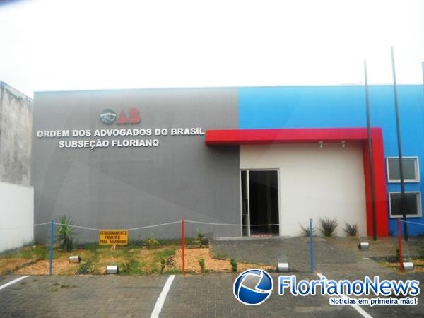 Subseção da OAB-PI em Floriano.(Imagem:FlorianoNews)