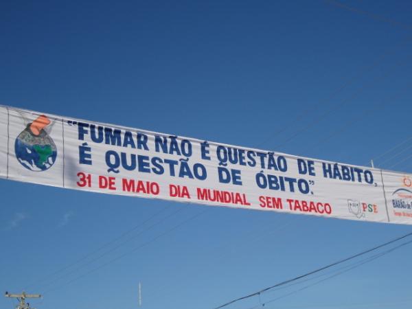 Barão de Grajaú realizou caminhada no Dia Mundial Sem Tabaco.(Imagem:FlorianoNews)