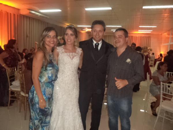 Enlace matrimonial de Marcello Borges e Priscylla Castro.(Imagem:FlorianoNews)