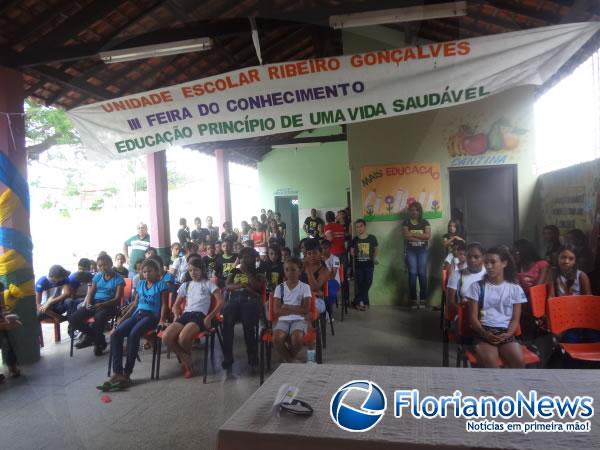 Unidade Escolar Ribeiro Gonçalves promoveu palestra sobre educação no trânsito.(Imagem:FlorianoNews)