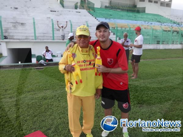 Flamengo-PI treina no Estádio Tiberão para enfrentar Atlético-GO.(Imagem:FlorianoNews)