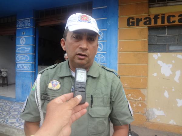 PM registra acidente envolvendo caminhão, carro e moto no Centro de Floriano.(Imagem:FlorianoNews)