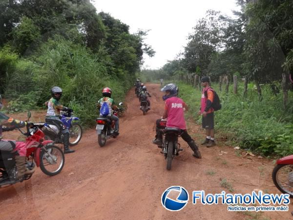 Mulheres participaram da 7ª edição do Rally do Batom de São João dos Patos.(Imagem:FlorianoNews)