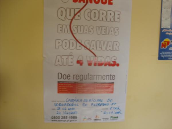 Divulgação do programa de doação de sangue(Imagem:FlorianoNews)