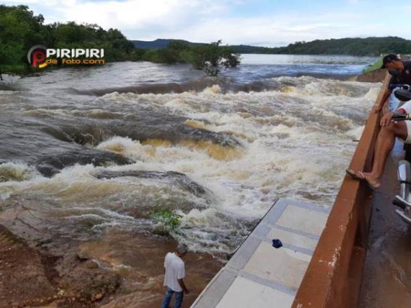 Açude no PI registra a maior cheia dos últimos 45 anos.(Imagem:Piripiri de Fato)