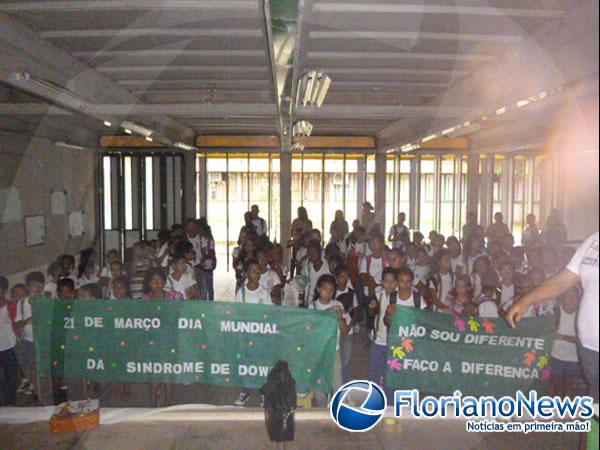 Escola Raimundinha Carvalho realiza atividades pelo Dia Internacional da Síndrome de Down.(Imagem:FlorianoNews)