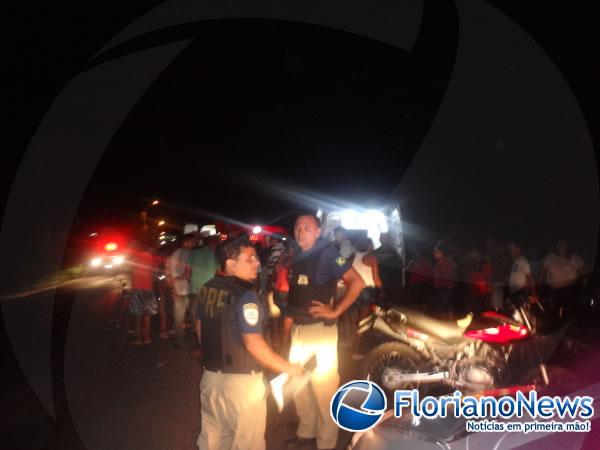 Acidente entre carro e moto deixa duas pessoas feridas em Floriano.(Imagem:FlorianoNews)