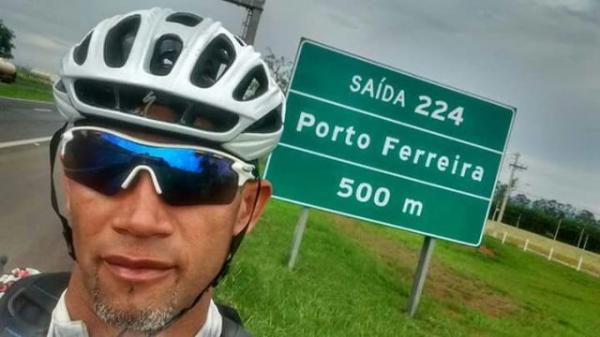 Ciclista que saiu de Itapevi chega a Floriano nesta segunda e será recepcionado por colegas.(Imagem:ADECOS)