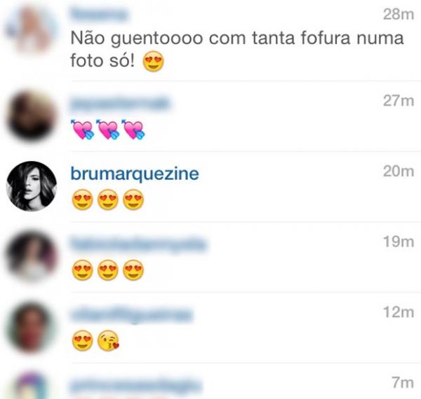 Comentário de Bruna Marquezine na foto de Raphael Sumar.(Imagem:Instagram/Reprodução)