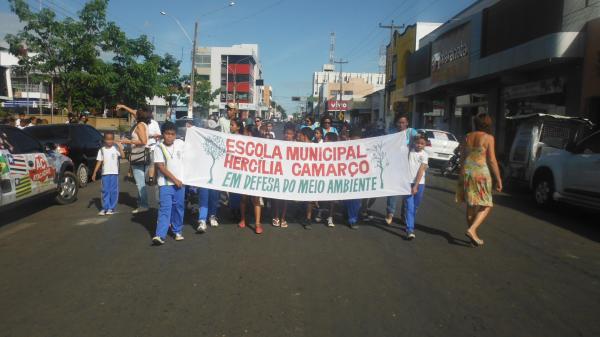 Caminhada marcou o Dia do Meio Ambiente em Floriano.(Imagem:FlorianoNews)