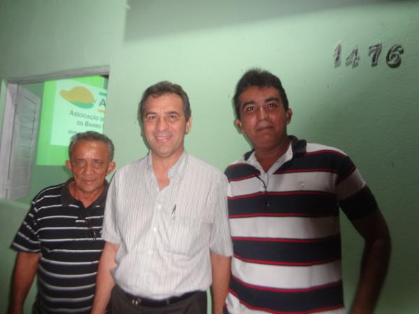 Vice-Presidente Vicente Rodrigues,  Prefeito Gilberto Júnior e o Presidente Claudio Pereira.(Imagem:FlorianoNews)