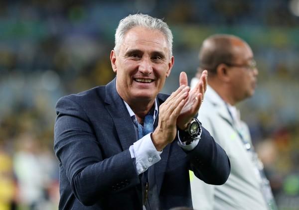 Tite conquistou primeiro título pela seleção brasileira.(Imagem:REUTERS/Ricardo Moraes)