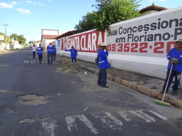 Iniciam os preparativos para pavimentação asfáltica em Floriano.(Imagem:FlorianoNews)