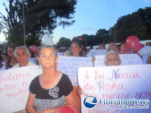 Secretaria de Assistência Social promoveu caminhada contra a violência às mulheres em Barão de Grajaú.(Imagem:FlorianoNews)