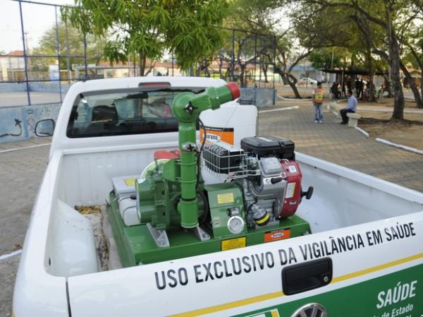 Veículos para fazer borrifação em cidades do Piauí foram entregues.(Imagem:Marcelo Cardoso/Ccom)