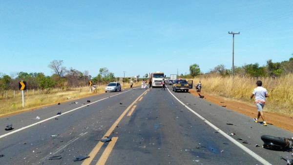 Motociclista fica gravemente ferido em acidente na BR-343.(Imagem:Divulgação / PRF)