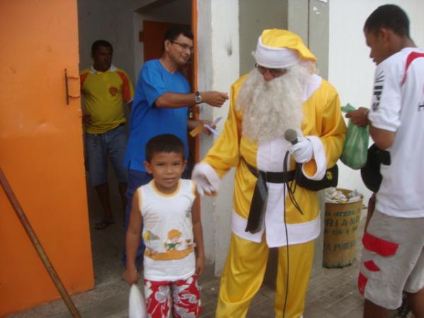 Papai Noel no Tiberão(Imagem:redação)