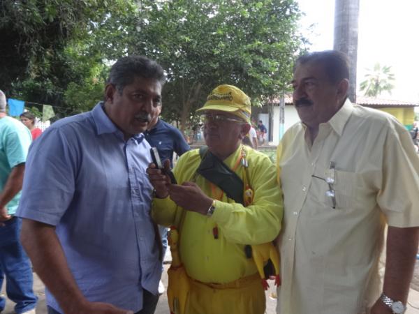 Deputado Estadual Carlinhos Florêncio, Renato Costa e César Queiroz.(Imagem:FlorianoNews)