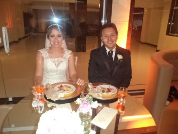 Enlace matrimonial de Marcello Borges e Priscylla Castro.(Imagem:FlorianoNews)