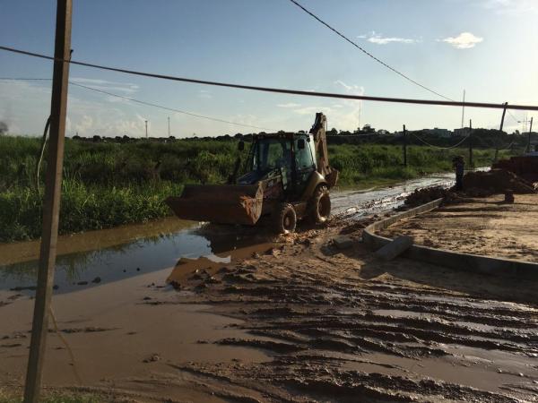 Obras da Via Sul prejudicam moradores.(Imagem:Murilo Lucena)