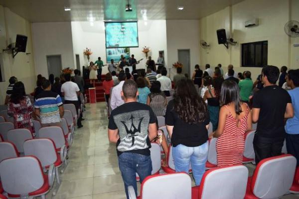 Realizado Culto e Louvor Evangélico em comemoração ao aniversário da cidade.(Imagem:Secom)