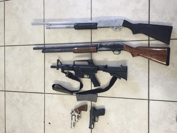 Armas apreendidas vão dar bônus para policiais.(Imagem:Polícia Militar/ Divulgação)