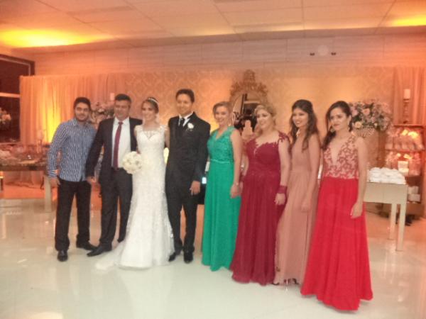 Enlace matrimonial de Marcello Borges e Priscylla Castro.(Imagem:FlorianoNews)