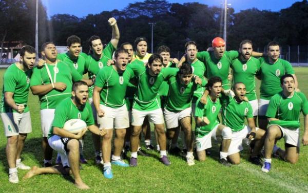 Piauí Rugby durante conquista do vice-campeonato da Liga Nordeste.(Imagem:Emanuele Madeira)