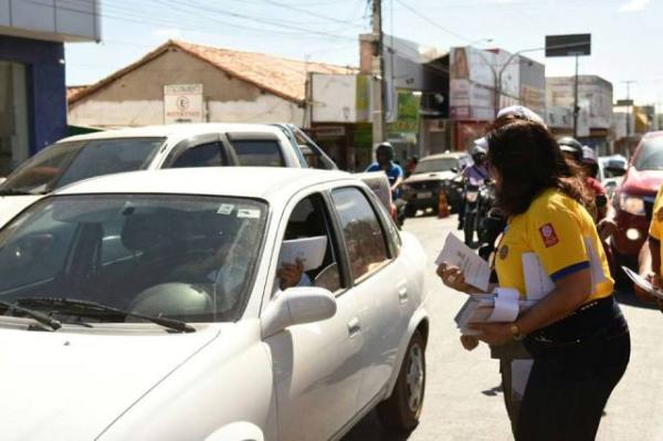 Rotary Club e Prefeitura de Floriano promovem Campanha Nacional de Orientação de Trânsito.(Imagem:Silvio Rui)