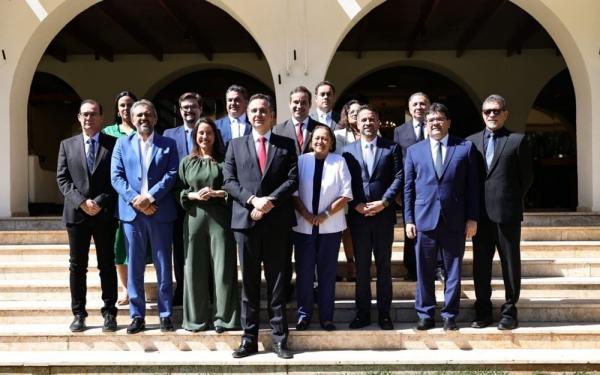 Reunião com o presidente do Senado Federal, Rodrigo Pacheco, e governadores do Nordeste.(Imagem:Divulgação)